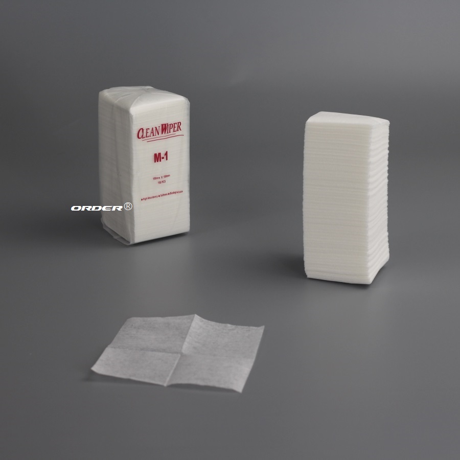 苏州欧德ORDER®电子精密CLEAN WIPER M-1 15cmx15cm网孔防静电网纹无尘擦拭纸