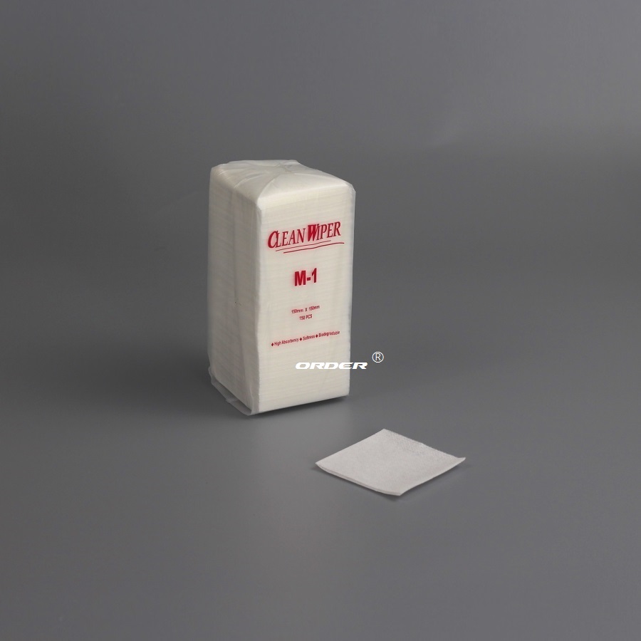 苏州欧德ORDER®耐酒精耐丙酮CLEAN WIPER M-1 网纹小尺寸高吸液性无尘净化抹纸