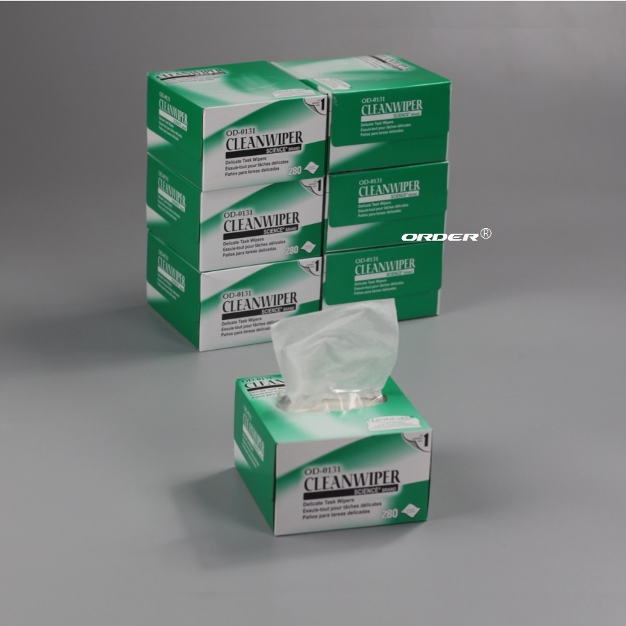 欧德ORDER®CLEAN WIPER OD-0131盒装抽取式精密低尘擦拭纸