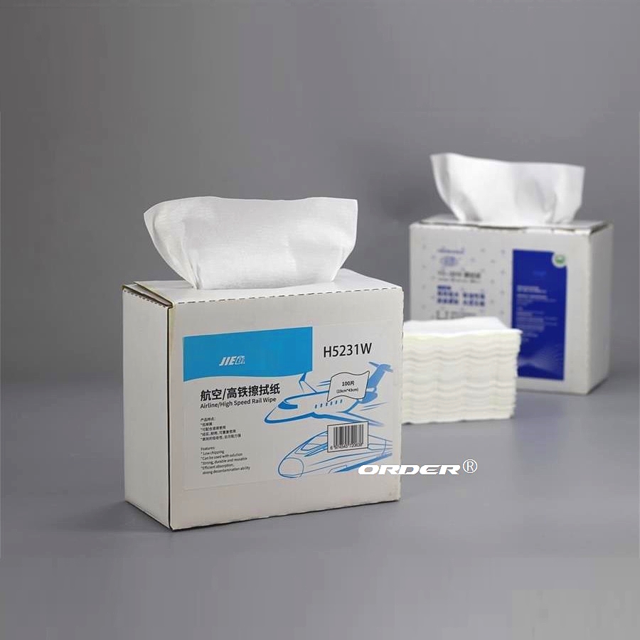 苏州欧德ORDER®X-A70W航空航天盒装抽取式维修服务关键清洁抹布精密无尘擦拭布