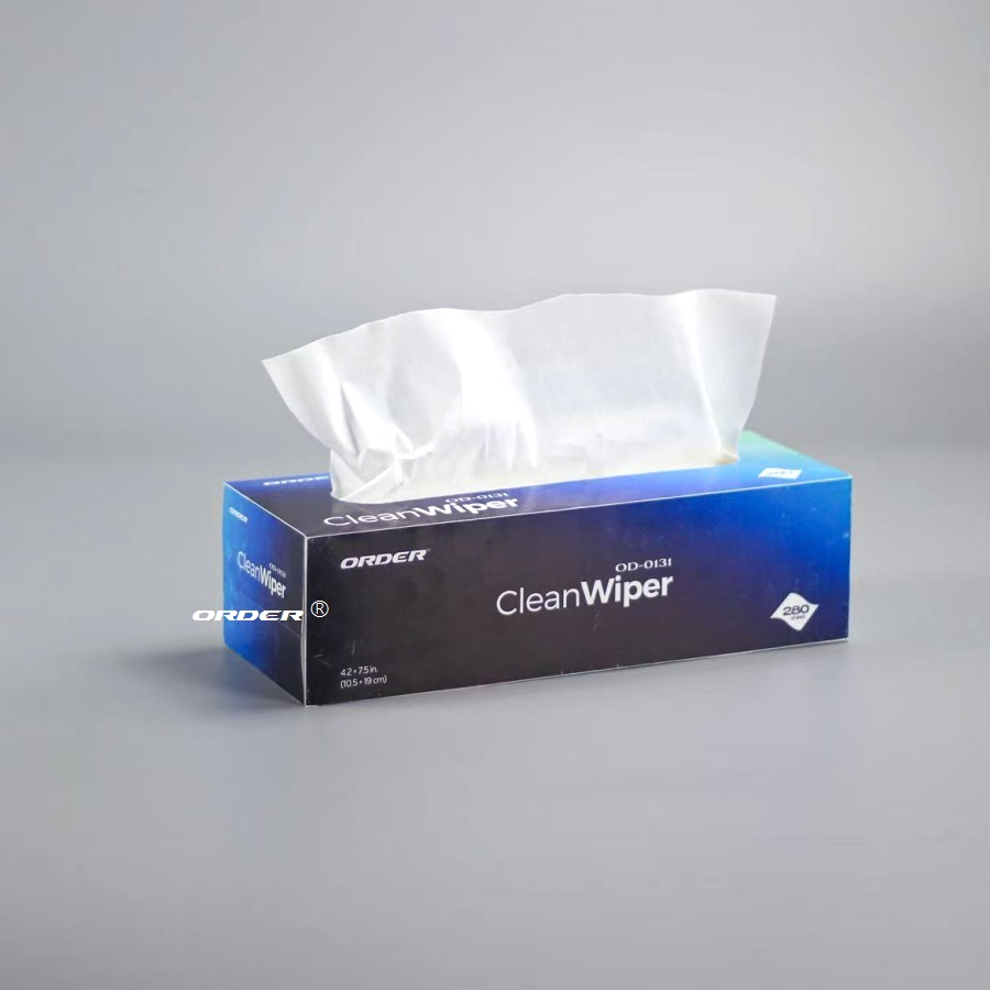 代工生产实验室专用盒装抽取式高吸水性精密清洁木浆擦拭纸