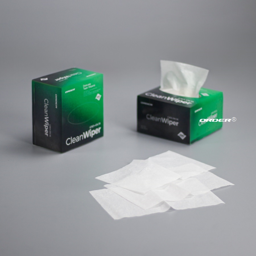 代工生产0131-10盒装抽取式精密镜头实验室无尘擦拭抹纸低尘擦拭纸巾