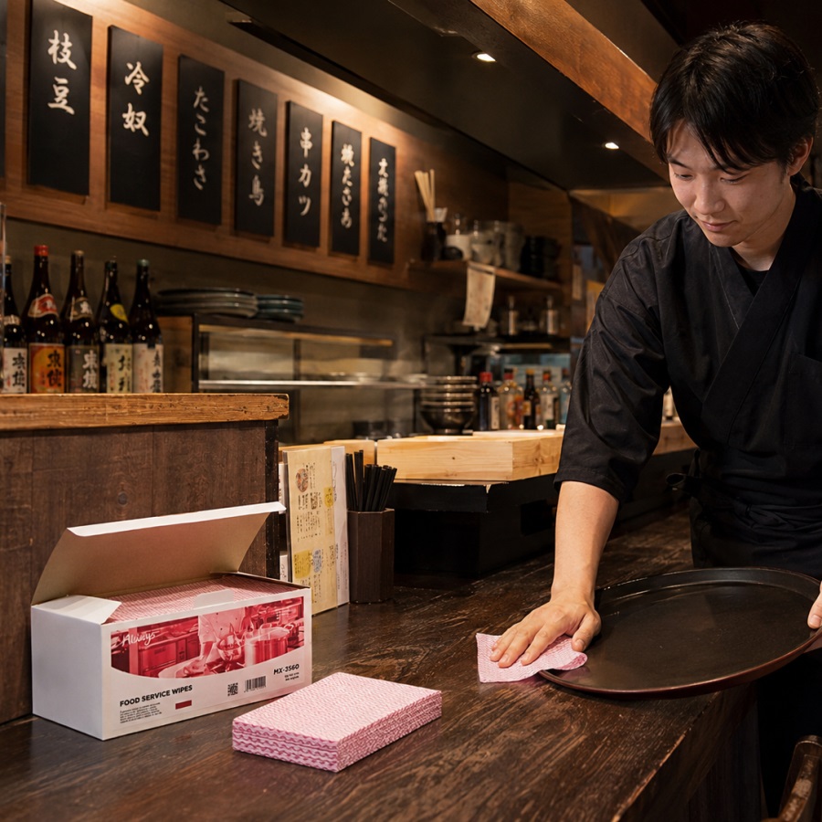 欧德ORDER®代工生产35cmx60cm餐饮专用抗菌清洁抹布