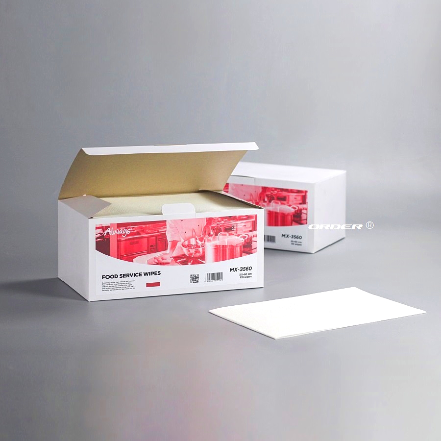 欧德ORDER®代工生产35cmx60cm餐饮专用高吸水性吸油性抗菌清洁擦拭巾