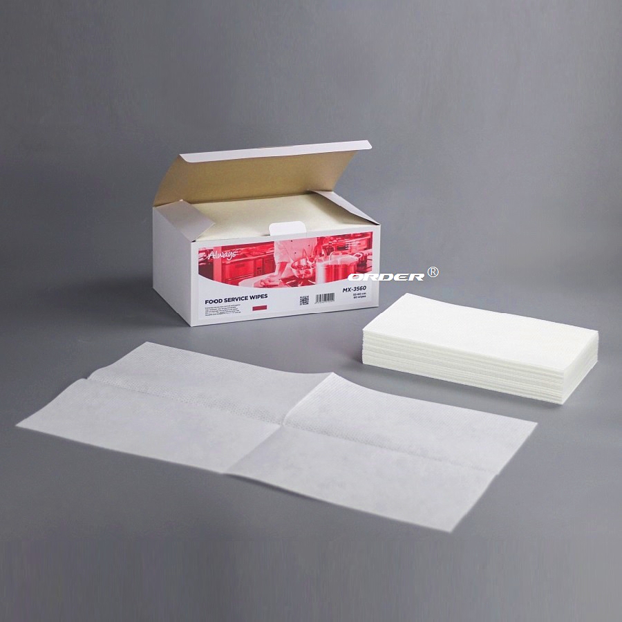 欧德ORDER®代工生产35cmx60cm餐饮专用高吸水性吸油性抗菌清洁擦拭巾