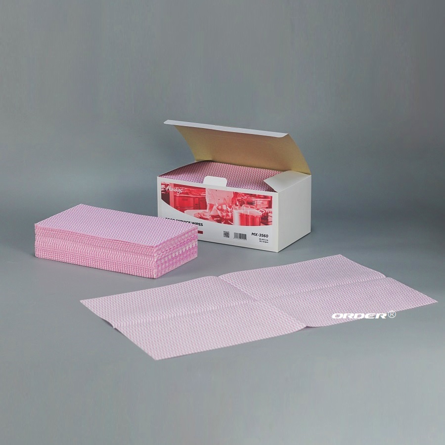 欧德ORDER®代工生产35cmx60cm餐饮专用厨房抗菌无纺清洁擦拭抹布