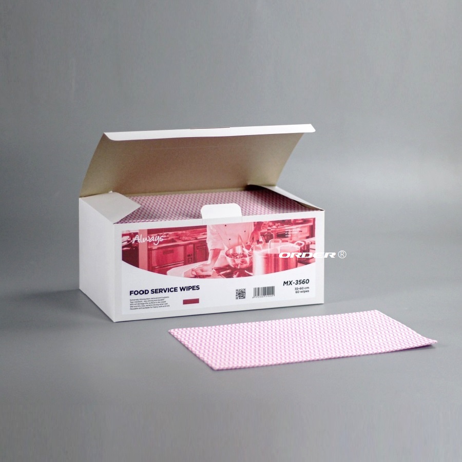 欧德ORDER®代工生产35cmx60cm餐饮专用厨房抗菌无纺清洁擦拭抹布