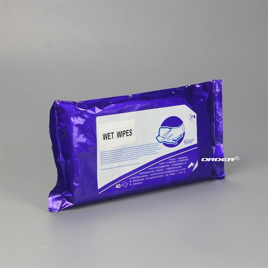 欧德ORDER®厂家新款prosat sterile聚酯预湿无尘布省时方便安全预湿擦拭布