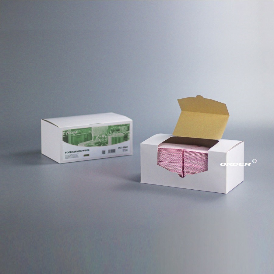 欧德ORDER®代工生产食品加工产业专用清洁无纺擦拭抹布35cmx30cm