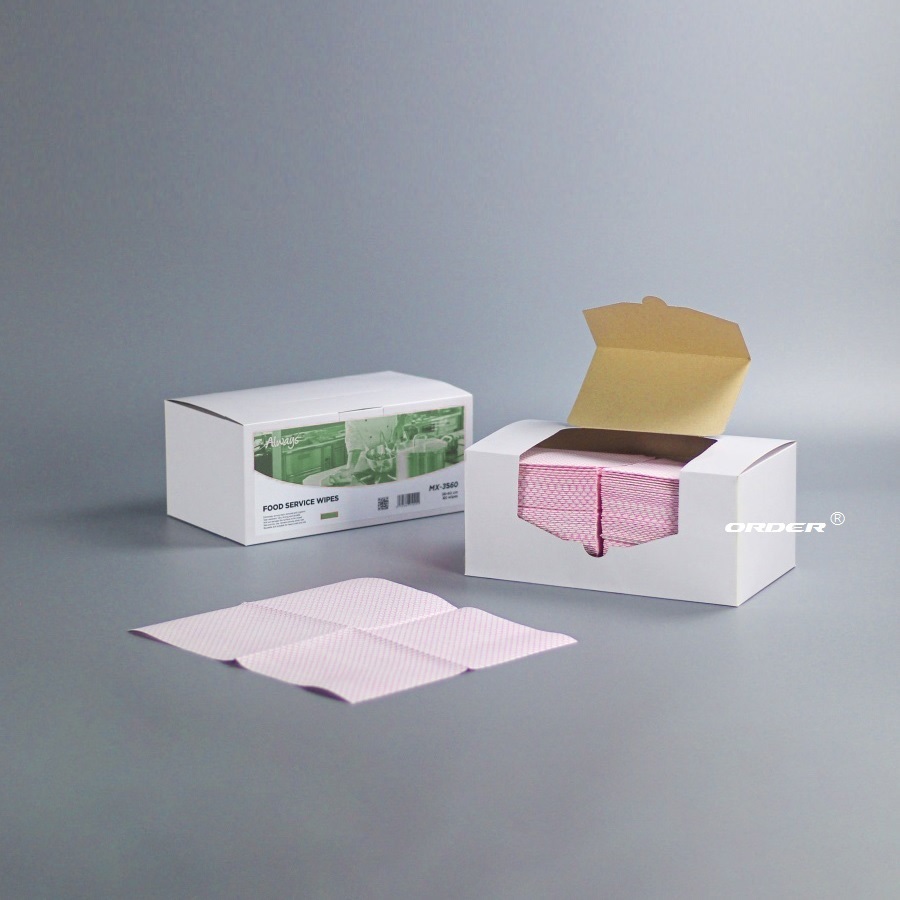 欧德ORDER®代工生产食品加工产业专用清洁无纺擦拭抹布35cmx30cm