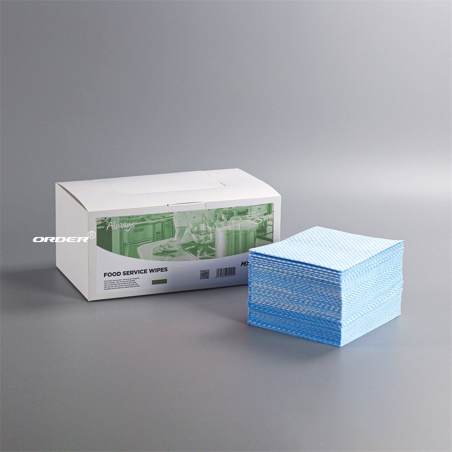 欧德ORDER®代工生产35cmx30cm餐饮食品加工产业专用高吸水性吸油性清洁无纺布抹布