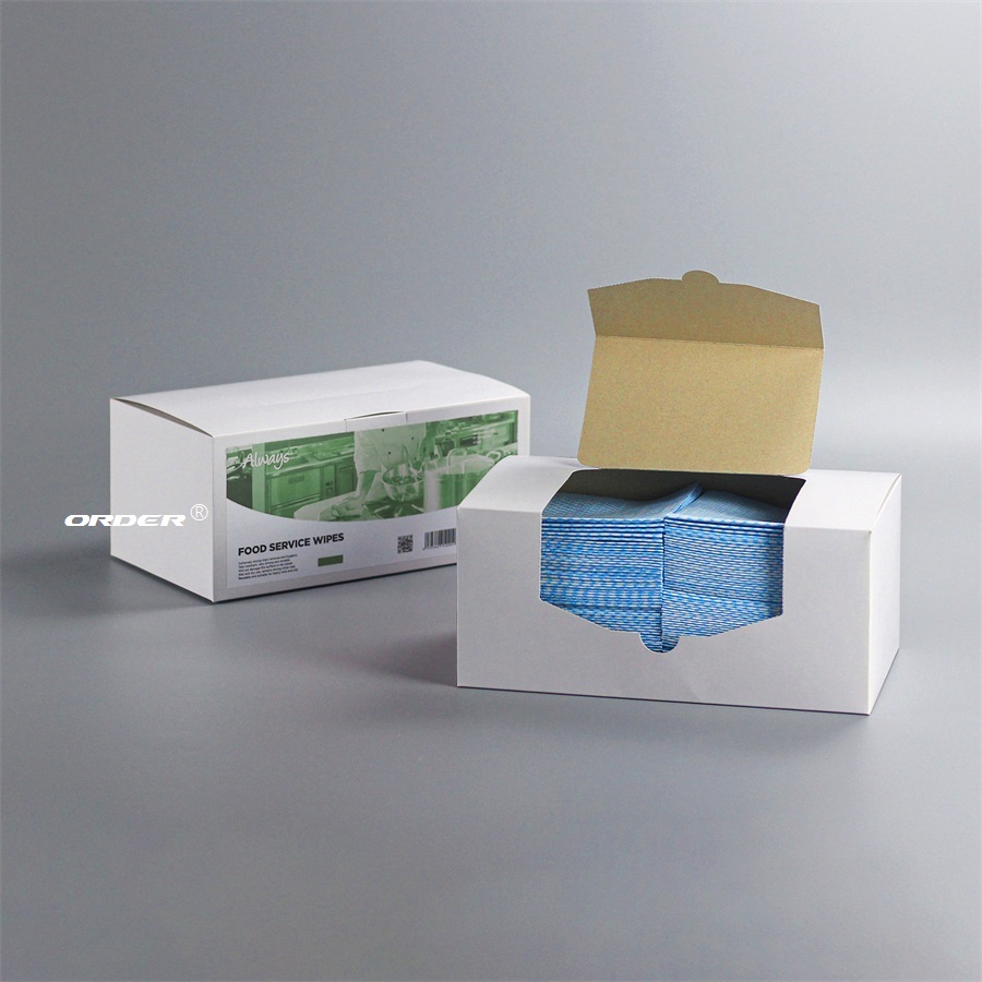 欧德ORDER®代工生产35cmx30cm餐饮食品加工产业专用高吸水性吸油性清洁无纺布抹布
