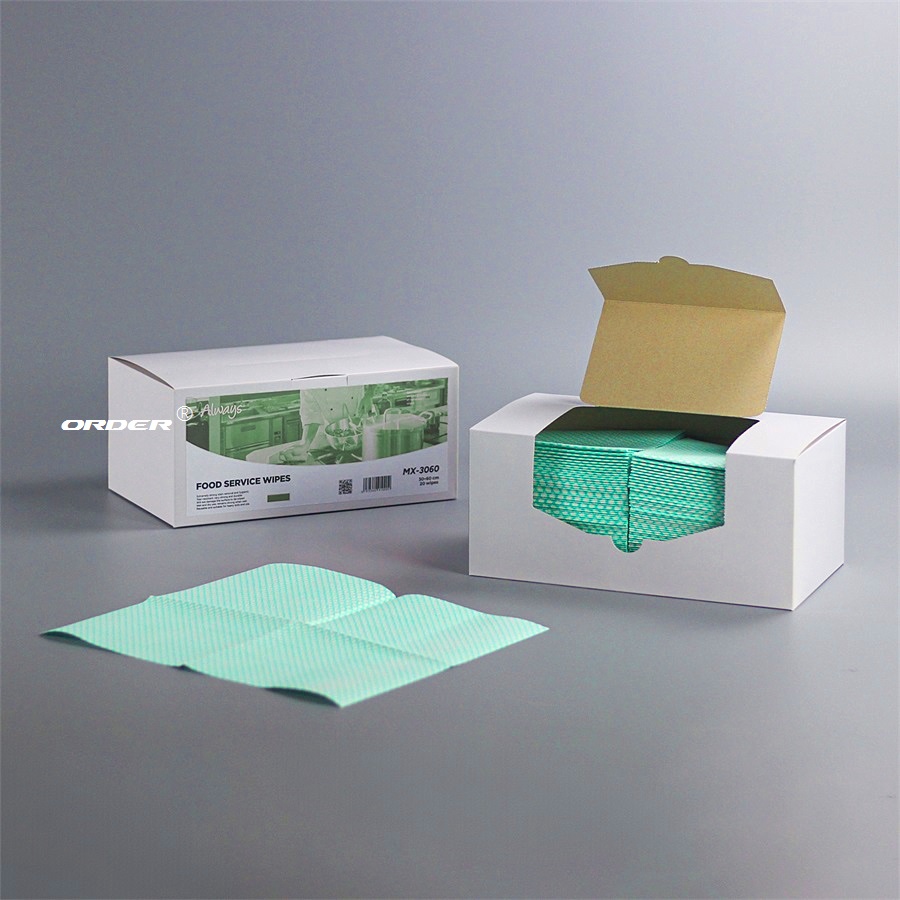 欧德ORDER®代工生产餐饮食品加工产业专用无纺布清洁抹布