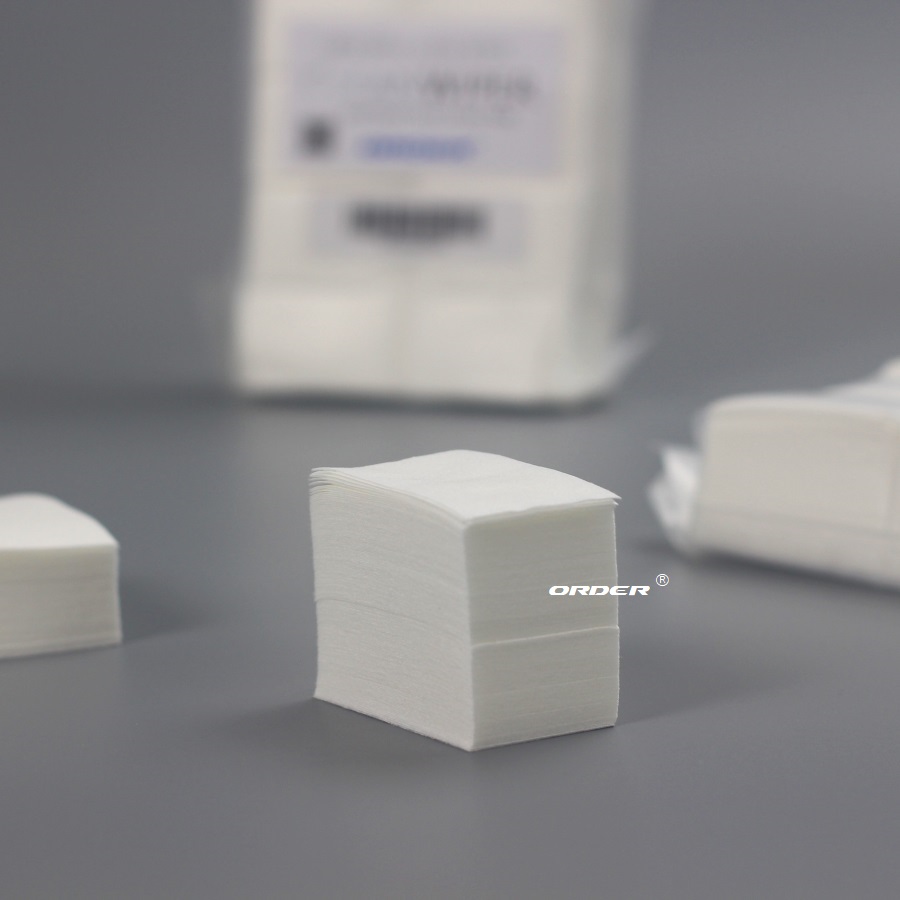 苏州欧德ORDER®小尺寸3cmx5cm光学光纤清洁擦拭巾裸光纤擦拭
