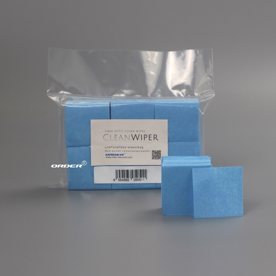 苏州欧德ORDER®小尺寸5cmx5cm光学光纤清洁擦拭巾裸光纤擦拭-副本-副本