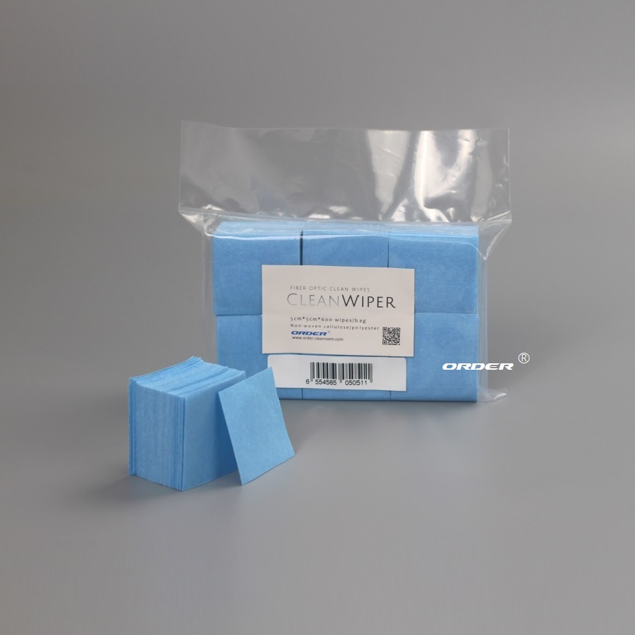 苏州欧德ORDER®小尺寸5cmx5cm光学光纤清洁擦拭巾裸光纤擦拭-副本-副本
