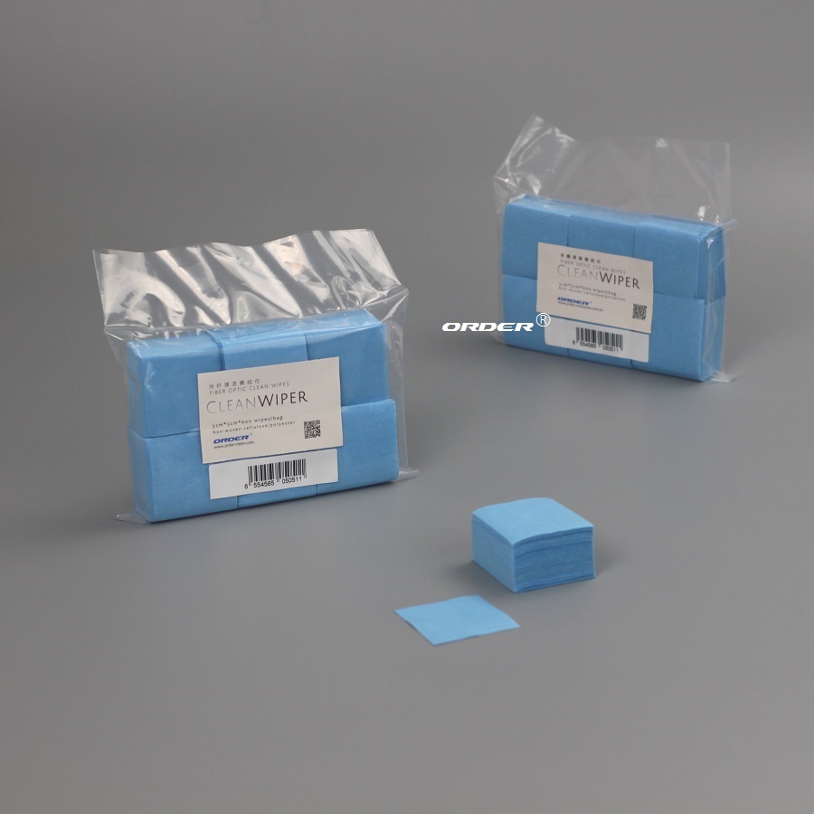 苏州欧德ORDER®小尺寸5cmx5cm光学光纤清洁擦拭巾裸光纤擦拭-副本-副本