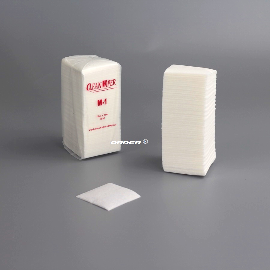 苏州欧德无尘材料ORDER®耐酒精耐丙酮清洁抹布 M-1 网纹小尺寸高吸液性无尘净化抹纸