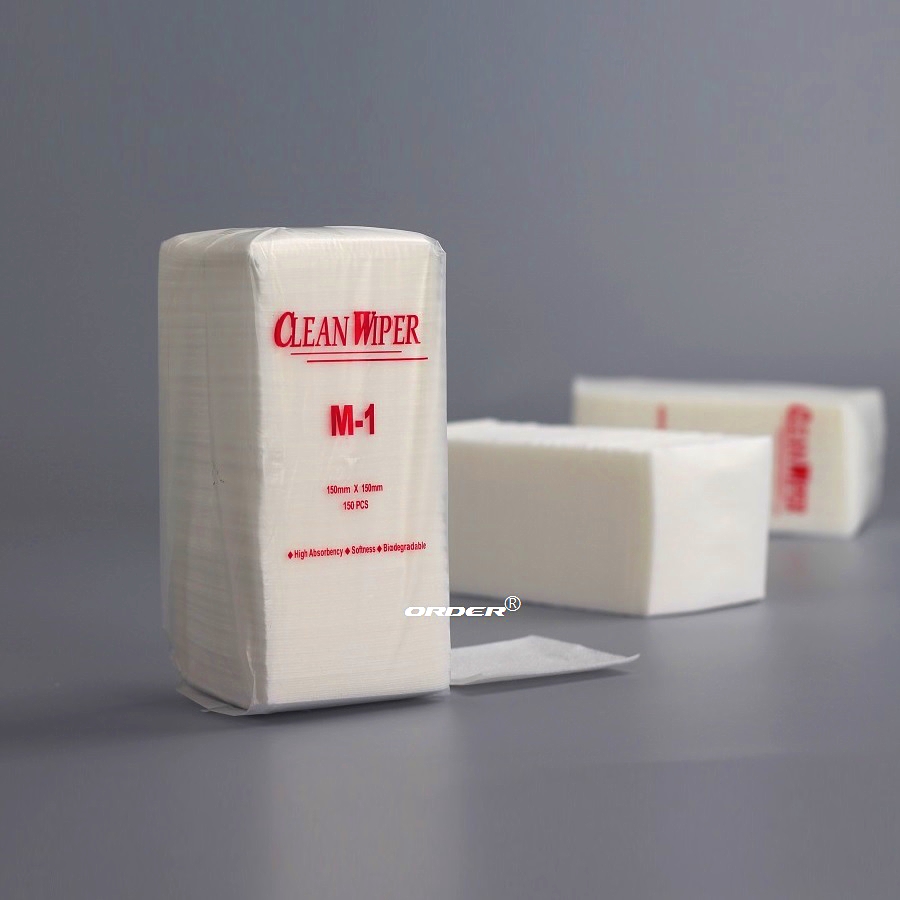 苏州欧德无尘材料ORDER®电子精密CLEAN WIPER M-1 15cmx15cm网孔防静电网纹无尘擦拭纸